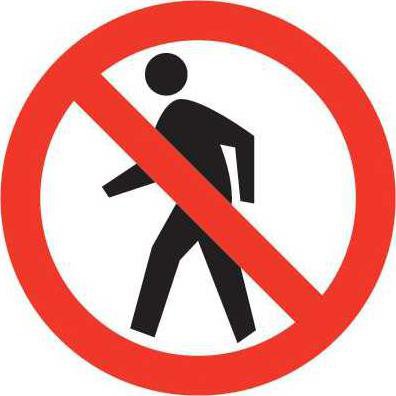 W pedestrian sign